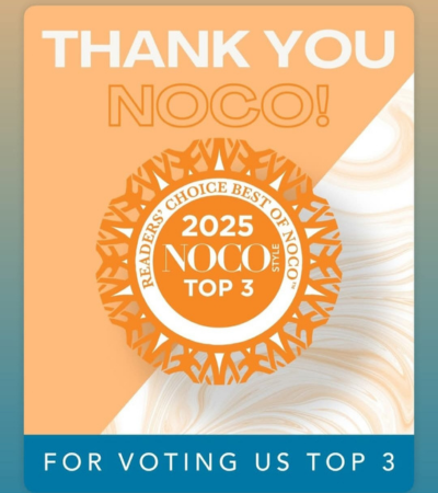 Readers' Choice Best of NOCO 2025 award for top 3